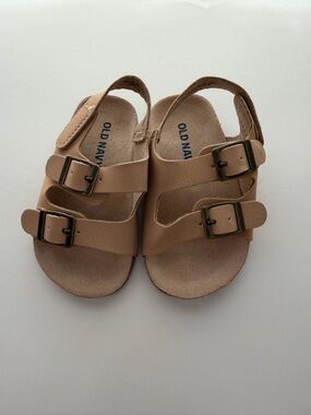 Old Navy Kids Tan Double Buckle Sandals